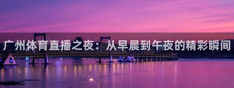 广州体育直播之夜：从早晨到午夜的精彩瞬间