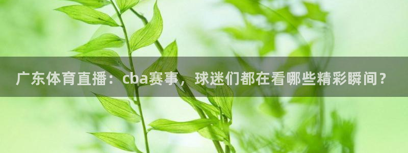 广东体育直播：cba赛事，球迷们都在看哪些精彩瞬间？