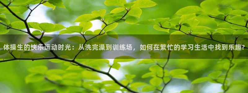 体操生的快乐运动时光：从洗完澡到训练场，如何在繁忙的学习生活中找到乐趣?
